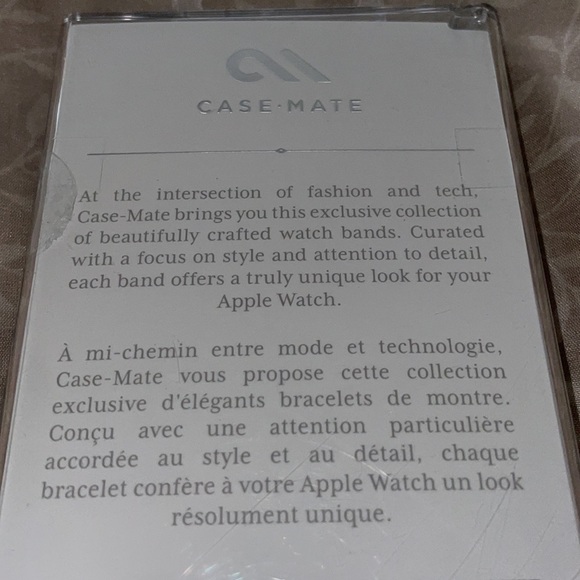 NIB Case Mate 42 mm Apple Watch band Brown Leather Band - Picture 5 of 6